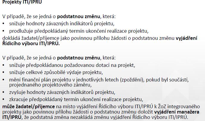 28 Změny v projektech