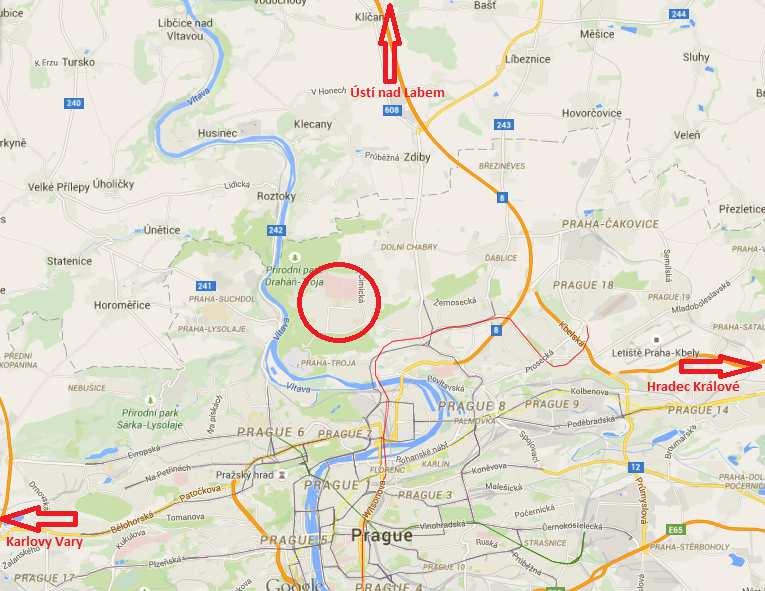 2 Charakteristika městské části 1 Městská část Bohnice se rozkládá na severu hlavního města Prahy na pravém břehu řeky Vltavy (viz Obrázek 1).