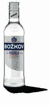 144,90-31% Božkov Vodka 37,5% 0,5 l 1 l = 199,80 Kč v nabídce také Božkov Vodka
