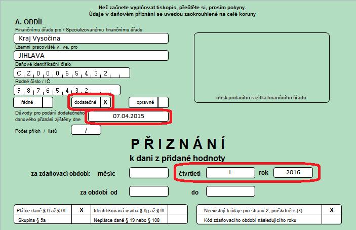 6. Generování následného kontrolního hlášení Nejprve si vysvětlíme rozdíl mezi dodatečným daňovým přiznáním (DDP) a následným kontrolním hlášením (NKH): DDP obsahuje pouze aktuální změnu DPH