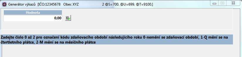 7. Generování XML dávky ročního daňového přiznání Generování XML dávek řádného daňového přiznání se provádí pomocí voleb: UCRGUROZ* XML dávka ročního přiznání plátce XML UCRGURRZ* XML dávka ročního