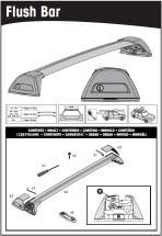 Use with these roof rcks: CONENS INHAL CONENIDO CONENU INNHOLD CONEÚDO СОДЕРЖАНИЕ CONENUO ZAWAROŚĆ OBSAH OBSAH INHOUD INNEHÅLL M7 x 100 11-04-233B 11-04-234B LUSH BAR () HROUGH BAR