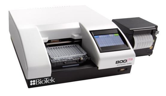 ELx800: Čtečka destiček ELISA a SW Gen5 Čtečka destiček Bio-Tek je založena na odečtu absorbancí při vlnových délkách použitých při testech ELISA (405, 450, 490, 630).