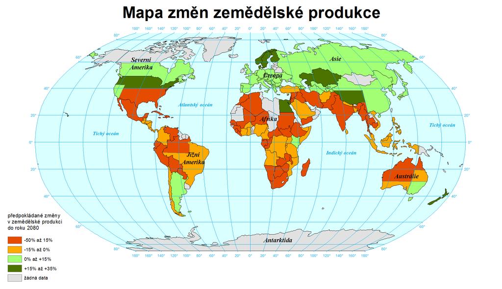 Jsme na prahu světové potravinové nedostatečnosti, resp. nedostatečného zvyšování produkce potravin pro přirůstající počet obyvatel, vzhledem k nízkému podílu zemědělských půd.