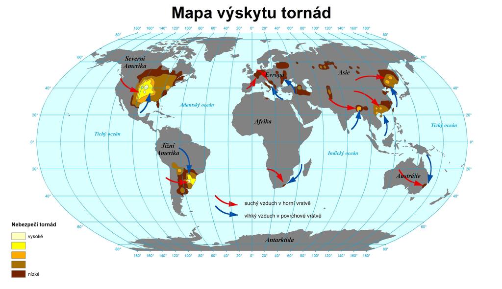 EF5 nad 322 ochromující škody - domy srovnány se zemí v troskách Přehled několika posledních cyklonů a tornád - 2017 hurikán Irma Karibik (hlavně Portoriko), Florida - 2017 hurikán Harvey v USA, v