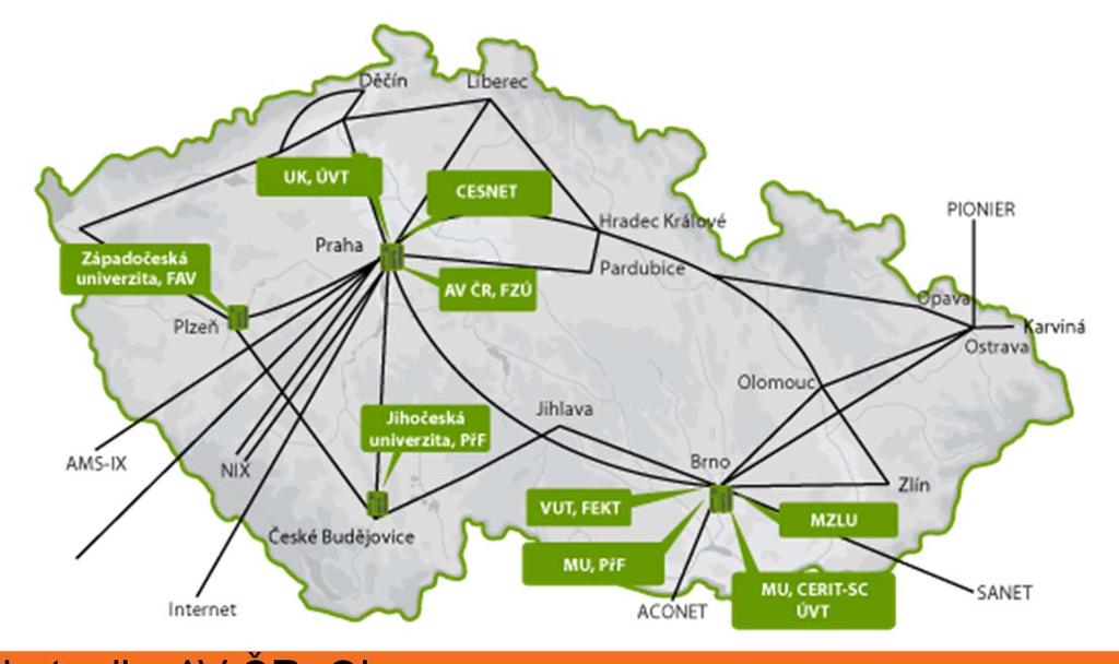 MetaCentrum @ CESNET výzkumná aktivita sdružení CESNET od roku 1996 provozuje národní gridovou infrastrukturu zahrnuje clustery a výkonné servery poskytované sdružením CESNET a spolupracujícími