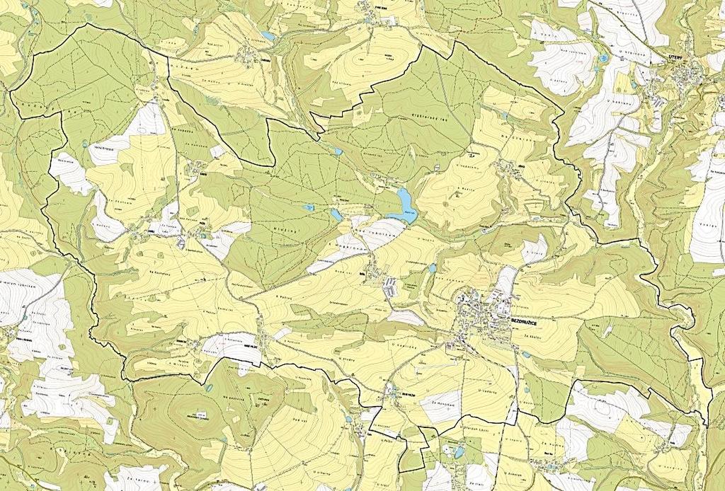 STUDIE REVITALIZACE VEŘEJNÉHO PROSTRANSTÍ V SÍDLE KŘIVCE - trasa 2219 Kořen Stan Vysoké Jamné Hostíčkov Hanov Zhořec Pačín Kamýk Křivce Úterý. Křivce jsou důležitým místem na těchto trasách.