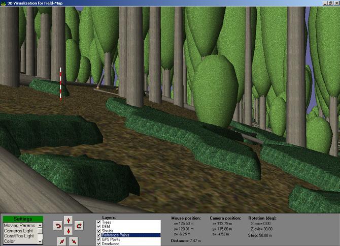 Měření stromů Field-Map Forest 3D představuje extenzi,