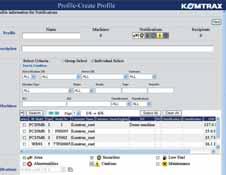Využití cenných informací o stroji, zjištěných přes webové rozhraní Komtrax optimalizuje plánování údržby