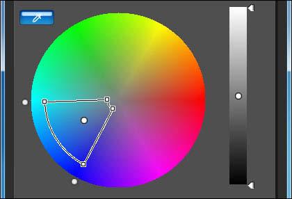 Klikněte Určete platný rozsah barvy, kterou chcete upravit.