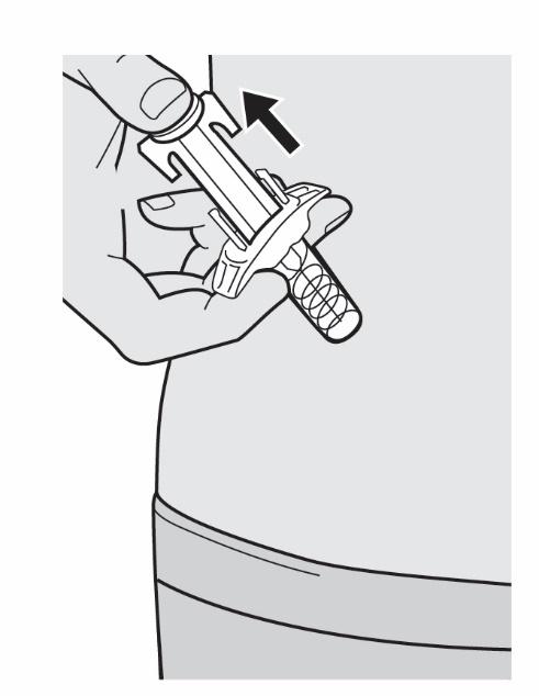 Krok 12: Likvidace Použitou injekční stříkačku a víčko vložte do nádoby na ostré předměty, kterou nelze