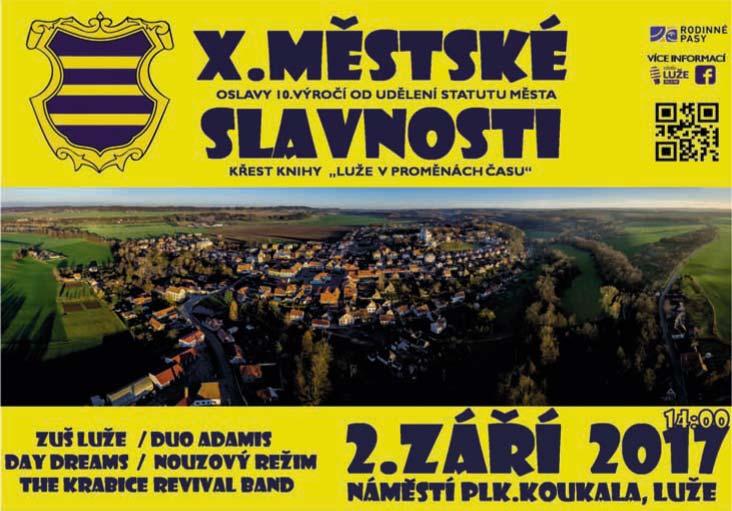 Pardubický kraj 9/2017 MĚSTSKÉ MUZEUM CHRAST Výstavy 13. 7. 24. 9. 2017 Miloslav Jágr 13. 7. 24. 9. 2017 V náruči památkové péče 13. 7. 24. 9. 2017 Dům Božího přebývání Doprovodné akce 16. 9. 2017 Dny evropského dědictví 23.