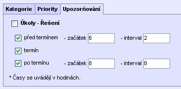 V neposlední řadě je opět potřeba mít u každého uživatele zatrženy akce, na které se má upozornění zasílat. g) Zastupování Pokud uživatel není přítomen (dovolená, nemocenská apod.