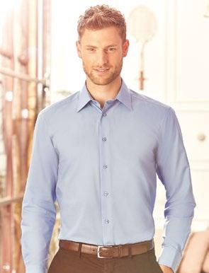 702.00 R-932F-0 DÁMSKÁ KOŠLE OXFORD S DLOUÝM RUKÁVEM 135 g/m² 70% bavlna, 30% polyester snadné ošetřování halenka Oxford s dlouhým rukávem