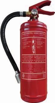 FIRE EXTINGUISHERS - certifi ed according to EN3 (fi re Class A B) -