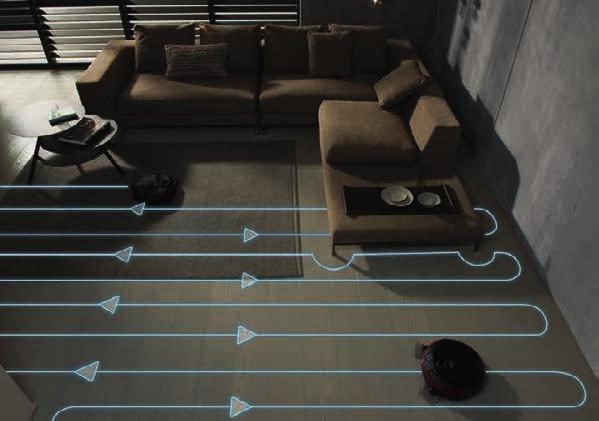 Robotické vysavače Scout RX2 vyčistí také těžce dostupná místa díky systému 3D Smart Navigation systém Quattro