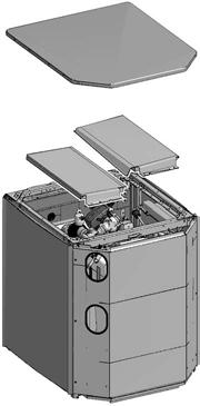 Opening the unit To facilitate access to the air purge valve, thermal cut-out, -way valve, thermistors, field wiring duct,.