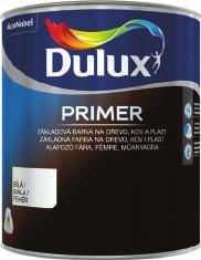 Dulux WB Trim primer SB Trim primer Popis: Prémiová základová vodou ředitelná univerzální barva na dřevo a kov s antikorozní ochrannou, navržená speciálně pro produkty Dulux.