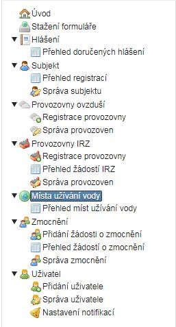 Hlavní menu