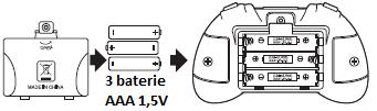 Po ukončení nabíjení kontrolní LED dioda zhasne. 1.4.2 Pokud se LED indikace po připojení nabíjecího USB kabelu nerozsvítí, znamená to, že baterie je plně nabitá.