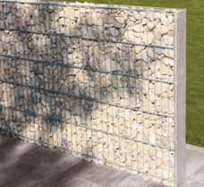 Výhody sypané gabionové stěny o šířce 160 mm: Tenké provedení gabionové stěny vhodné do prostor kde nelze použít klasický gabion Jednoduchá konstrukce gabionu dlouhé stěny, ploty Rychlost výstavby
