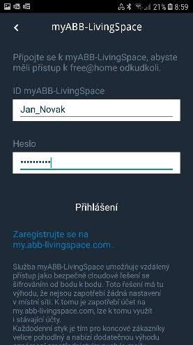 V nabídce zvolte MyBuildings / starý název myabb-livingspace. 4.