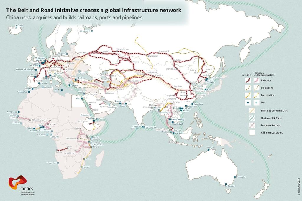 Zdroj: Seminář Iniciativa Nová hedvábná stezka (Belt&Road),