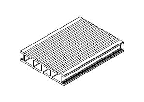 4000 Krycí lišta WPC 71 x 11 x 4000 Krycí