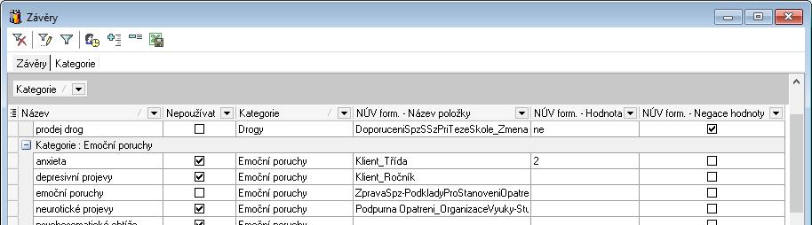 4. Import závěrů a opatření Aby bylo možné v programu PPP4 pracovat s údaji vyplněnými ve formulářích NÚV, byly vytvořeny nástroje pro import závěrů a opatření z uložených formulářů.