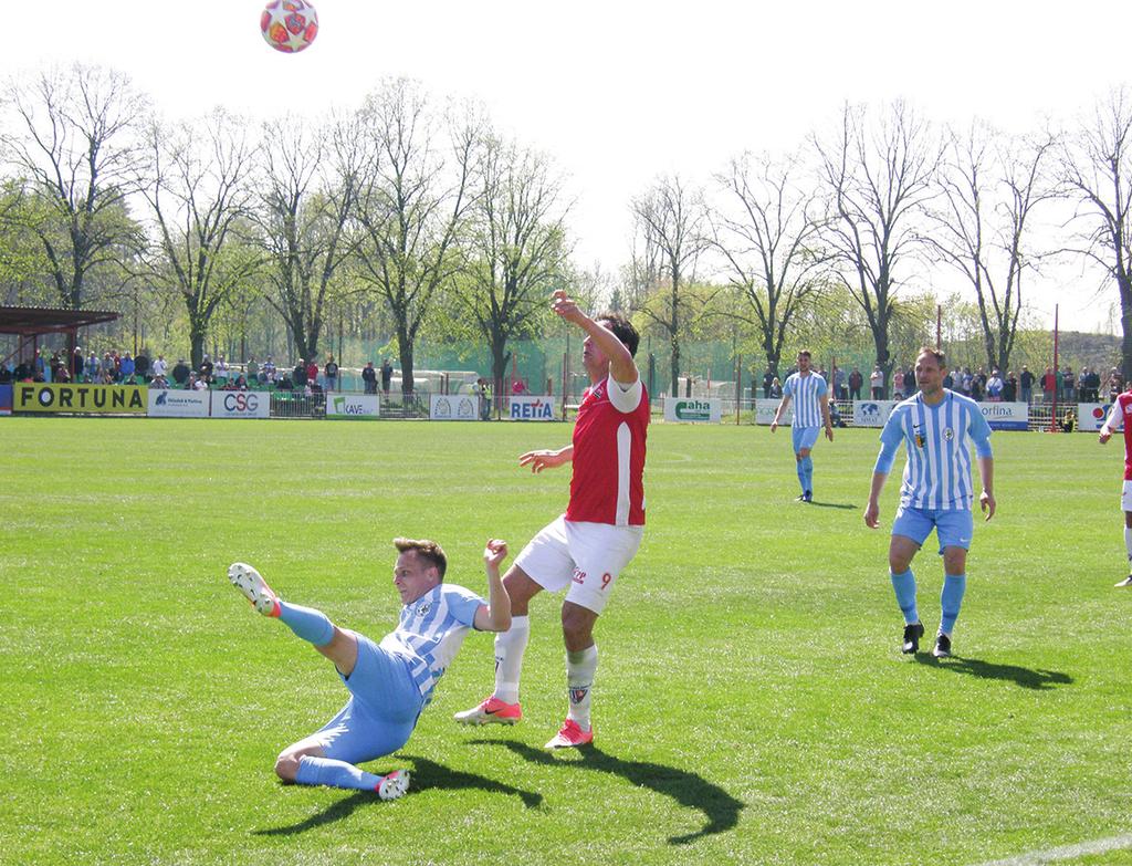 4 JARO 2019 OKÉNKO DO MINULÉHO KOLA FK Pardubice 1.SK Prostějov 2:1 (0:0) Branka: 52. (p) a 73. Fousek 71. Píchal 1.SK Prostějov: Le Giang Slaninka (60. Zapletal), Schuster, Janíček, Biolek (68.