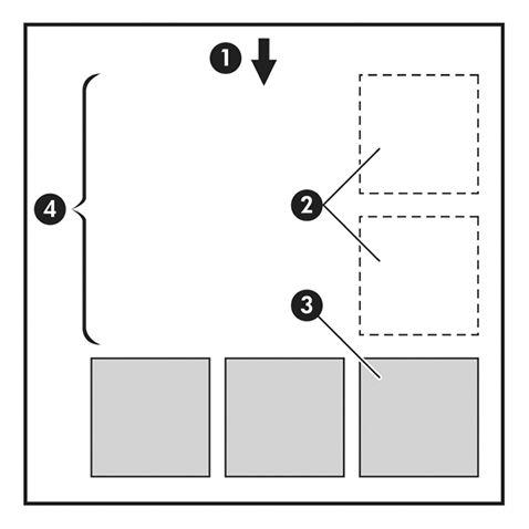 V integrovaném webovém serveru: Vyberte položky Setup (Nastavení) > Printer settings (Nastavení tiskárny) > Job management (Správa úloh) > Use crop lines when nest is enabled (Použít čáry oříznutí,