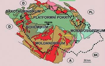 The TP consists mainly of porphyritic biotite and amphibole-biotite bearing melagranite to melasyenite that belong to durbachitic rocks series. (KOTKOVÁ et al. 2009).