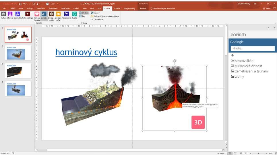 Zde můžete vyhledat a vložit model přímo do vaší prezentace a udělat ji atraktivnější.