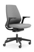 890 SYN Infinity WHITE NOVINKA moderní kancelářská židle s bílým plastem, synchronní mechanismus s cena několikanásobnou aretací a ergonomickým nastavením síly protiváhy, 9 606 Kč hloubkově