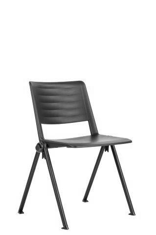 40 0,75 bm ZEN NOVINKA konferenční židle s flexibilním naklápěním opěradla, síťované opěradlo, výplň sedadla je ze studené pěny, sklopný sedák pro vodorovné stohování, univerzální kolečka s gumovou