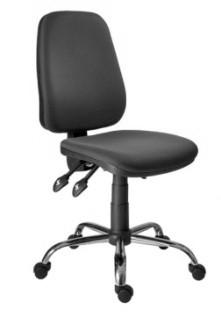 640 ASYN C Athea kancelářská pracovní židle s vysokým opěrákem, asynchronní mechanismus nezávislé nastavení úhlu sedáku a opěráku, nastavení výšky opěráku mechanismem updown, plynový píst, ocelová