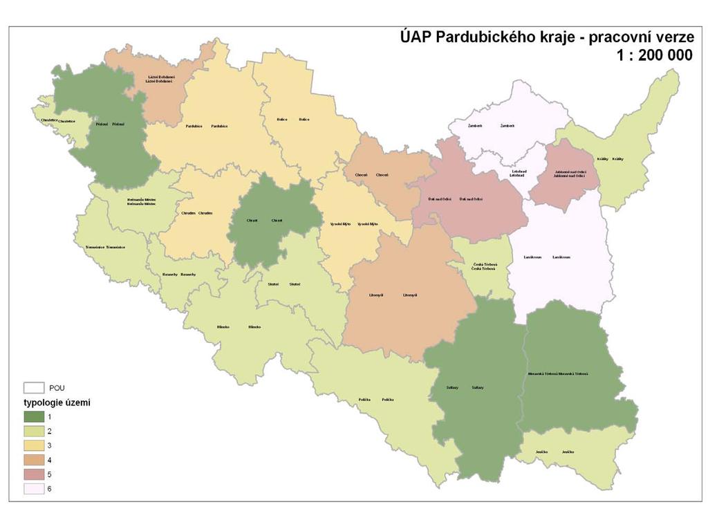 Souhrnné hodnocení vyváženosti územních podmínek pro hospodářský rozvoj, soudržnost