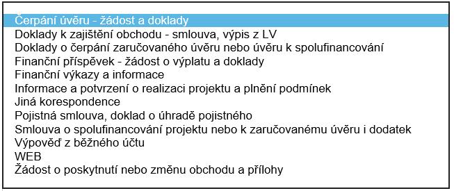 Obrázek 12 Výběr Typu přílohy 2. Pole pro bližší specifikaci podání, zadání může být podle zvoleného Typu přílohy povinné. 3.