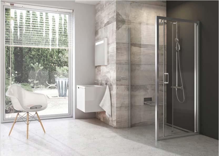 Sprchové kouty Blix s novými typy dveří Sprchové kouty Blix jsou ideální pro všechny životní etapy.