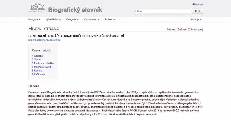 Oddělení biografických studií (V.