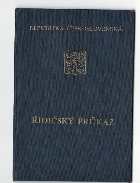 681 Řidičský průkaz z roku 1937,