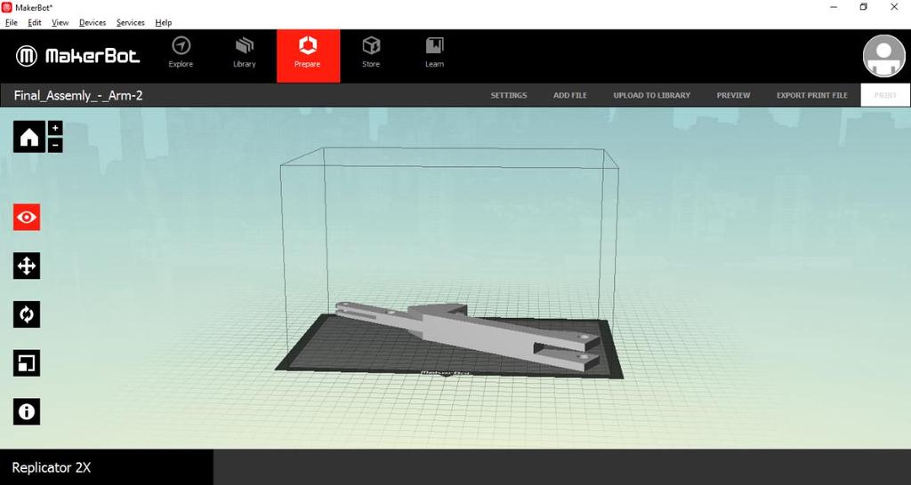 9.3 Umístění modelu do tiskárny Nejenom nastavením parametrů v programu MakerBot Desktop lze ovlivnit kvalitu objektu, ale i umístěním modelu do 3D tiskárny určuje výslednou kvalitu povrchu.
