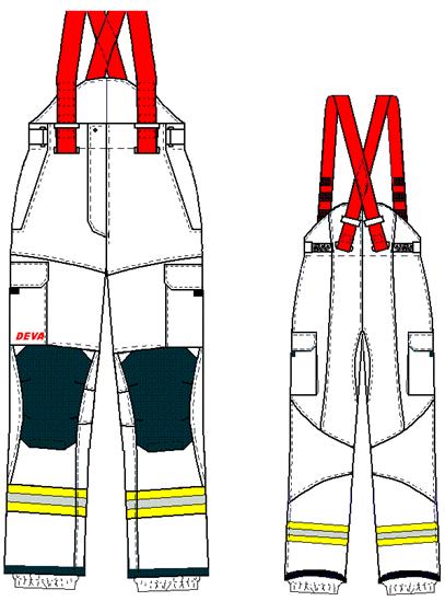 vrstva GORE PARALLON Systém - Thermal Barrier 1.0 2L, 210g/m² (Netkaná textílie 100%aramid + membrána na bázi eptfe) 3.