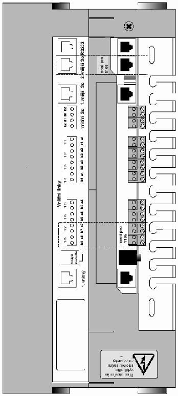 Obr. 3 Pohled na prıpojnč body u stredny office 2108 /