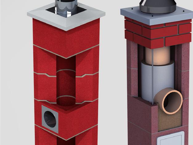 Přehled ALMEVA SINGLE, SIB, SIZ, MIB ALMEVA SINGLE ALMEVA SIB ALMEVA SIZ ALMEVA MIB Jednosložkový komínový systém nejvyšší kvality,