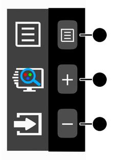 Tlačítko Funkce 1 Nabídka Otevírá hlavní nabídku OSD (On-Screen Display), vybírá položky nabídky z OSD nebo nabídku OSD zavírá.