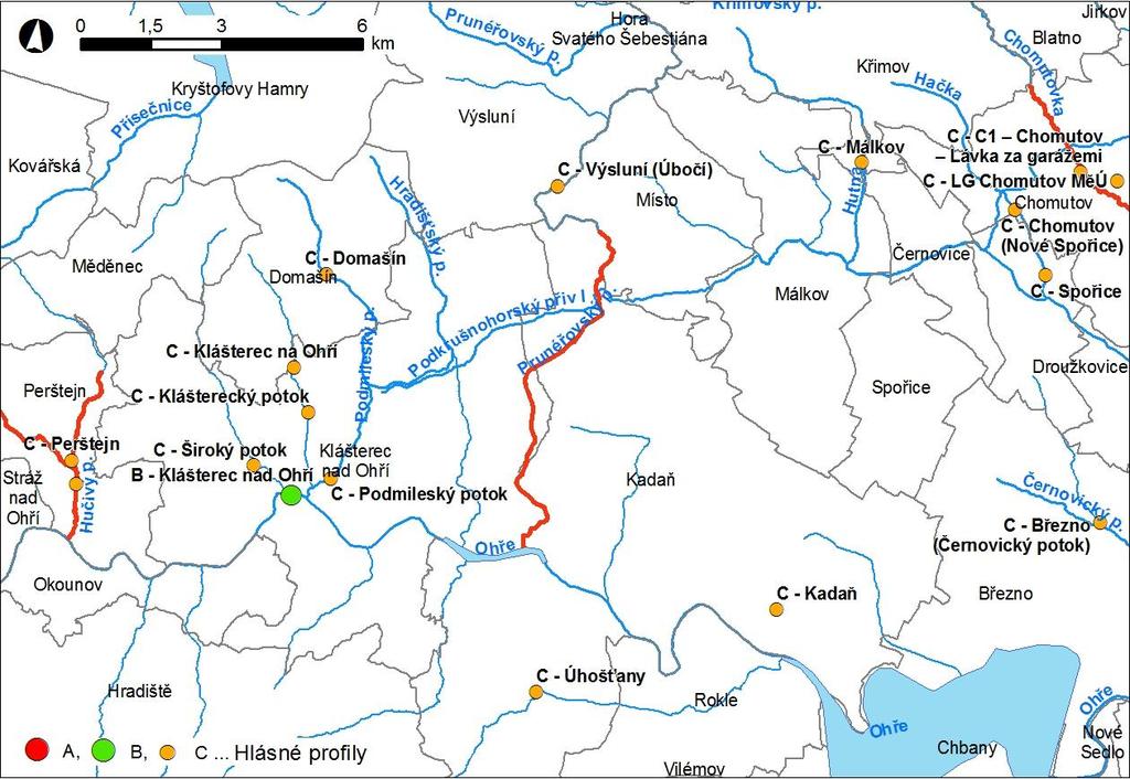 Obr. 1 Přehledná mapa řešeného území Obr.