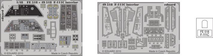 engine For further detail sets look for eduard 49 501 F-111 avionics For further detail sets look for eduard 49 498 F-111