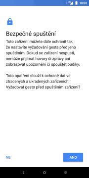 28 z 38 Nastavení zámku displeje Nastavení. Vyberete možnost Zabezpečení a poloha. 3. Dále zvolíte Zámek obrazovky. 4. Zvolíte třeba Gesto. 5. Toto nastavení je volitelné.