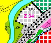 1911/1 Bílina DS?? Plocha Z34 plocha dopravní infrastruktury (DS), vymezená jako plocha pro odstavné státní bude prověřena a navržen nový vhodnější způsob využití pro daný typ.